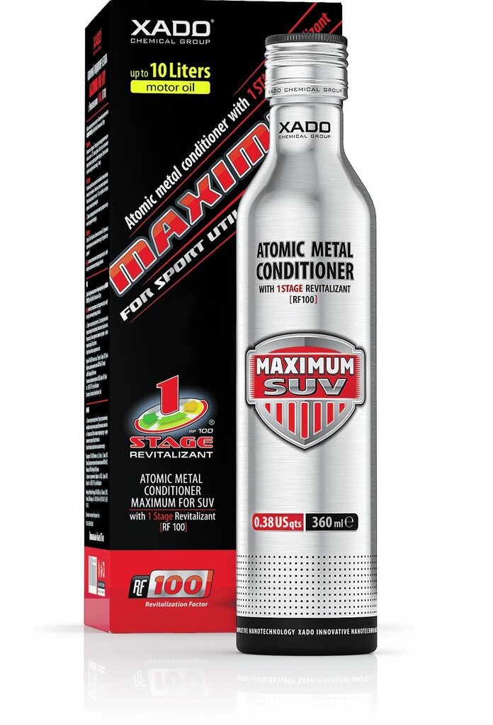 Atoomiline metalli konditsioneer XADO MAXIMUM for SUV, 360 ml hind ja info | Kütuse- ja õlilisandid | kaup24.ee
