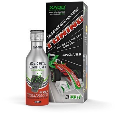 Atoomiline metalli konditsioneer XADO Tuning (komplekt: pudel 225 ml + ripats) hind ja info | Kütuse- ja õlilisandid | kaup24.ee