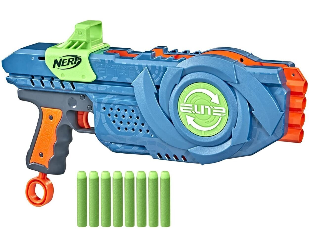 Mängupüstol Nerf Elite 2.0 Flipshots Flip-8, F2549 hind ja info | Poiste mänguasjad | kaup24.ee