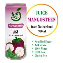 Сок мангостина (30%), Mangosteen juice drink, I am super juice, 330мл. цена и информация | Прохладительные напитки | kaup24.ee