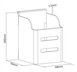 Pliiatsitops Deltaco Office DELO-0156, valge hind ja info | Kirjatarbed | kaup24.ee