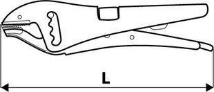 Fikseeruvad näpitsad MORSE 250mm, 0-50mm hind ja info | Käsitööriistad | kaup24.ee