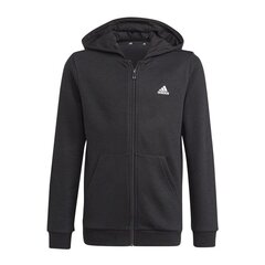 Laste džemper Adidas Essentials Full Zip Hoodie Jr GN4020, must цена и информация | Свитеры, жилетки, пиджаки для мальчиков | kaup24.ee