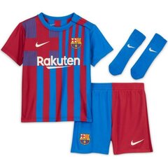 Poiste spordikomplekt Nike FC Barcelona 2021/22 Home Jr CV8297 428, sinine цена и информация | Комплекты для мальчиков | kaup24.ee