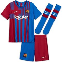 Poiste spordikomplekt Nike FC Barcelona 2021/22 Home Jr CV8268 428, sinine цена и информация | Комплекты для мальчиков | kaup24.ee