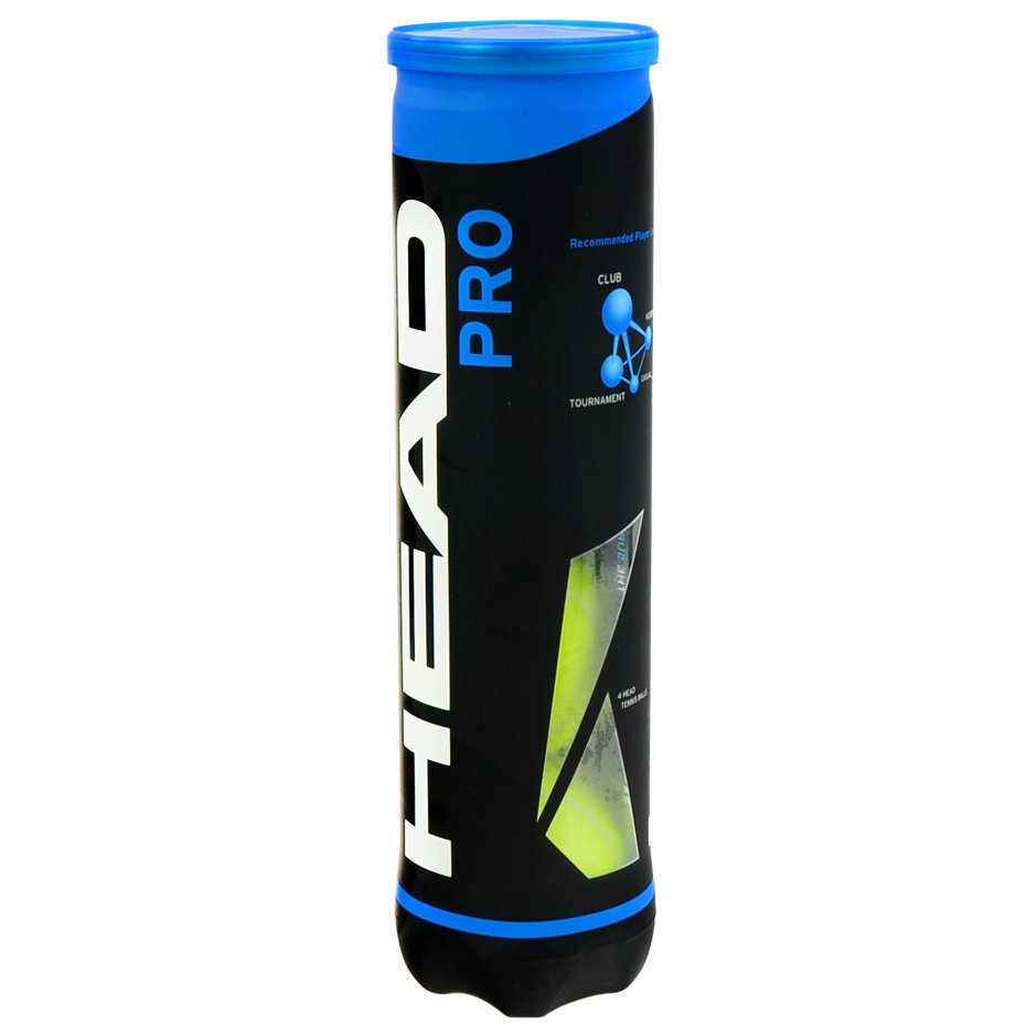 Tennisepallid Head Pro 4 tk hind ja info | Välitennise tooted | kaup24.ee