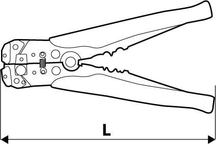 Kaablikoorimistangid 210mm 0,5-6mm² hind ja info | Käsitööriistad | kaup24.ee