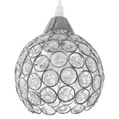 Rippvalgusti Sparkle Ball 3, Kroom цена и информация | Потолочный светильник, 38 x 38 x 24 см | kaup24.ee