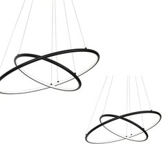 Milagro подвесной светильник Orion Black Led цена и информация | Потолочный светильник, 38 x 38 x 24 см | kaup24.ee