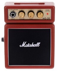 Mini võimendi elektrikitarrile Marshall MS-2R цена и информация | Принадлежности для музыкальных инструментов | kaup24.ee