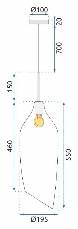 Rippvalgusti Modern Glass цена и информация | Rippvalgustid | kaup24.ee