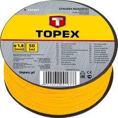 Веревка Topex, 50м цена и информация | Механические инструменты | kaup24.ee