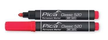Marker PICA ümar 1-4mm, punane цена и информация | Käsitööriistad | kaup24.ee