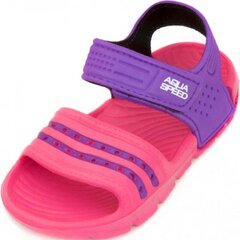 Босоножки для девочек Aqua-speed, розовые цена и информация | Детские сандали | kaup24.ee
