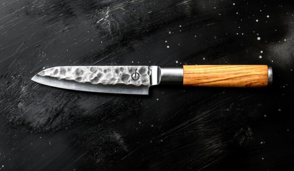 Kokanuga Style De Vie Olive Forged Santoku, 14 cm hind ja info | Noad ja tarvikud | kaup24.ee