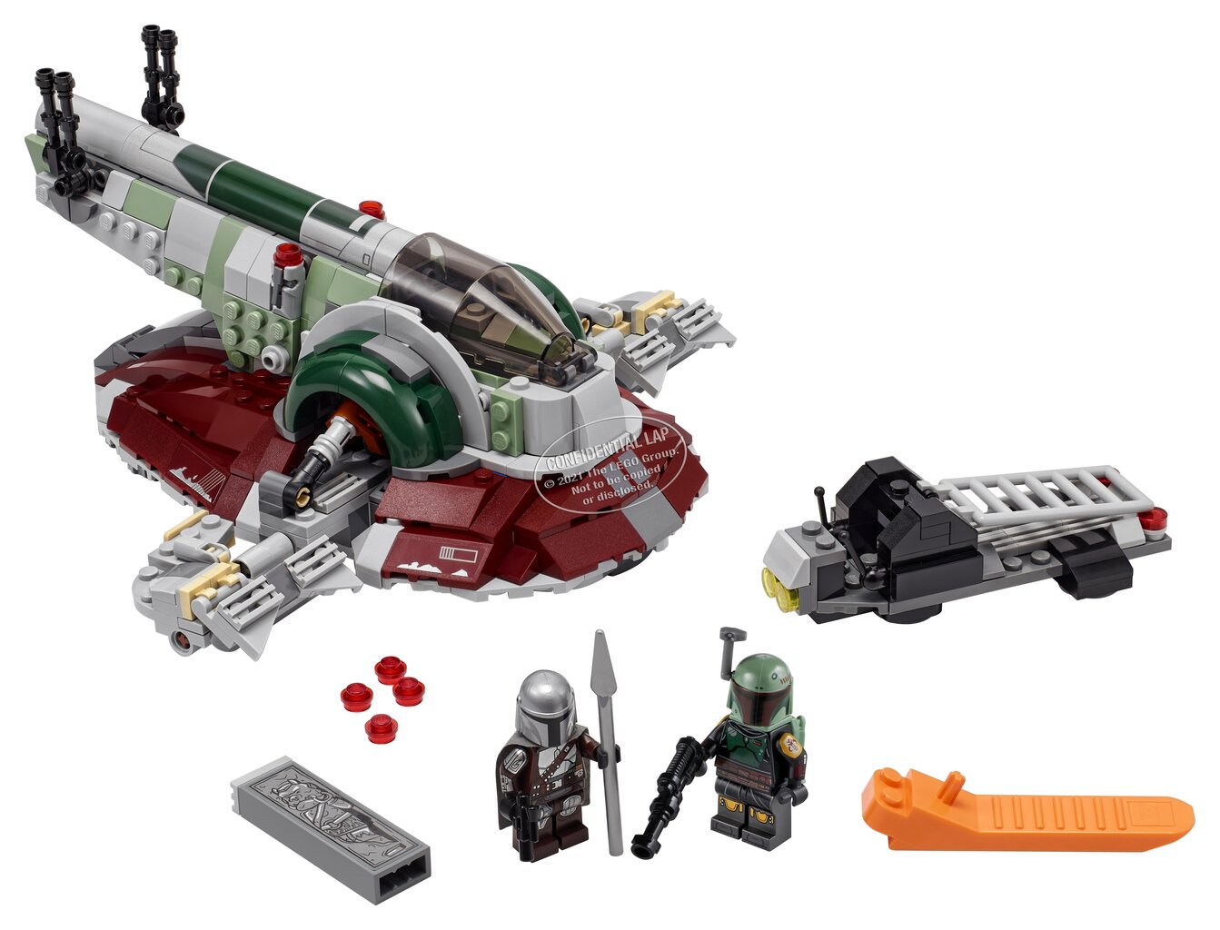 75312 LEGO® Star Wars Boba Fett kosmoselaev цена и информация | Klotsid ja konstruktorid | kaup24.ee