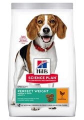 Hill's Science Plan Perfect Weight Medium Adult koeratoit, 2 kg hind ja info | Kuivtoit koertele | kaup24.ee