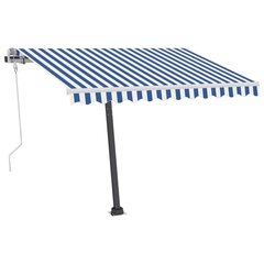 Käsitsi ülestõstetav markiis, 350x250 cm, sinine hind ja info | Päikesevarjud, markiisid ja alused | kaup24.ee