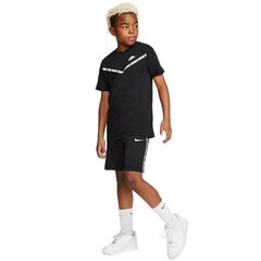 Шорты для мальчиков Nike NSW Swoosh Tape Jr CW3869 010, черные цена и информация | Шорты для мальчиков | kaup24.ee