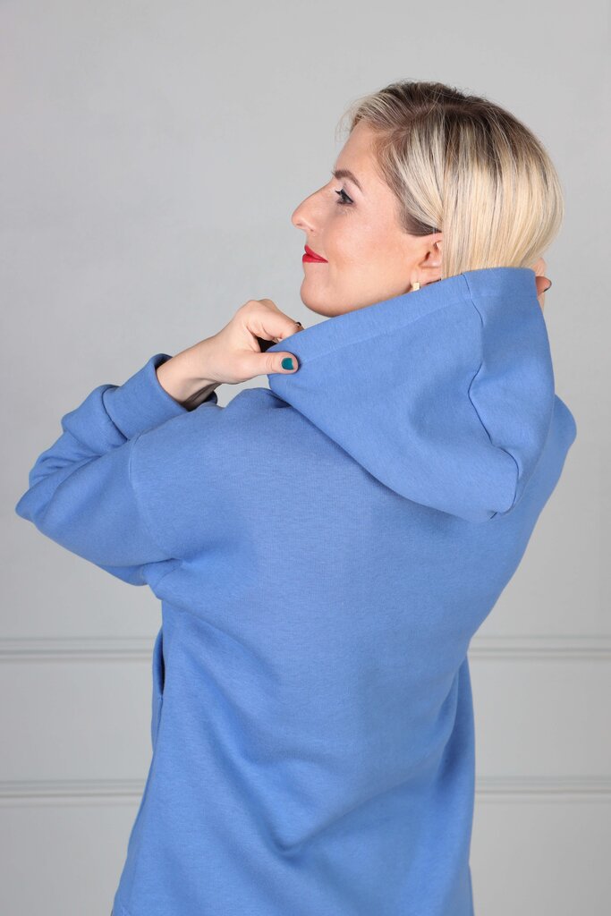Puuvillane vaba aja komplekt Oversize, sinine XL hind ja info | Naiste kostüümid | kaup24.ee