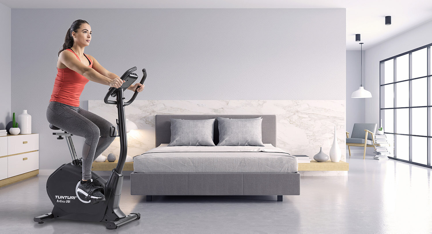 Velotrenažöör Tunturi FitCycle 50i цена и информация | Velotrenažöörid | kaup24.ee