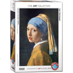 Пазл Eurographics, 6000-5158, Girl with the Pearl Earring, 1000 шт. цена и информация | Пазлы | kaup24.ee