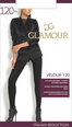 Naiste sukkpüksid Glamour Velour 120 Den, must