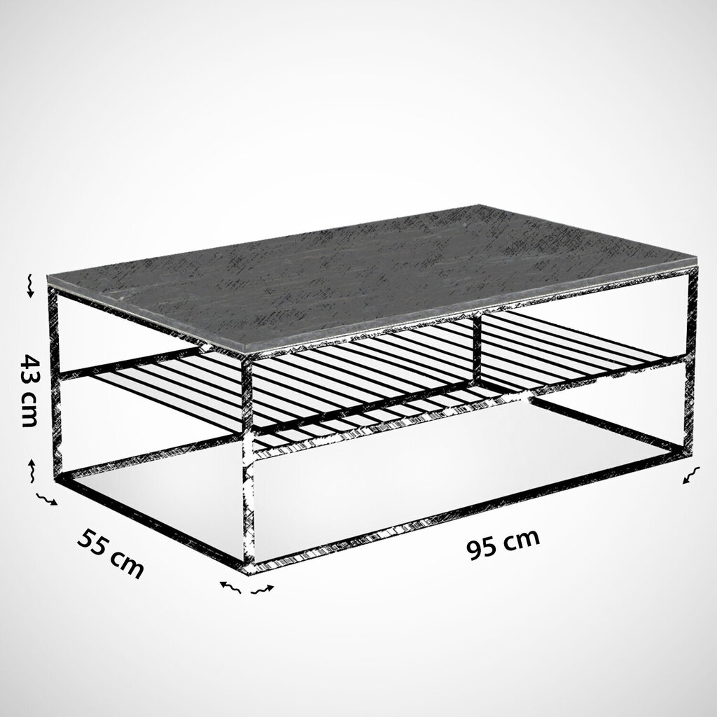 Diivanilaud Kalune Design Etna, valge hind ja info | Diivanilauad | kaup24.ee