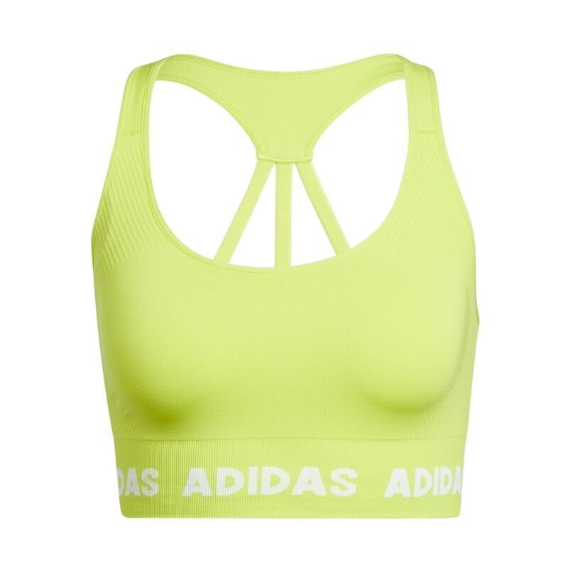 Naiste spordirinnahoidja Adidas Training Aeroknit W GV5124, kollane hind ja info | Naiste spordiriided | kaup24.ee