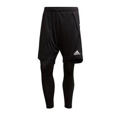 Meeste lühikesed spordipüksid Adidas Condivo 20 2in1, must цена и информация | Мужская спортивная одежда | kaup24.ee