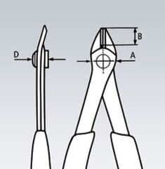 Lõiketangid 140mm "Super Knips" ESD hind ja info | Käsitööriistad | kaup24.ee