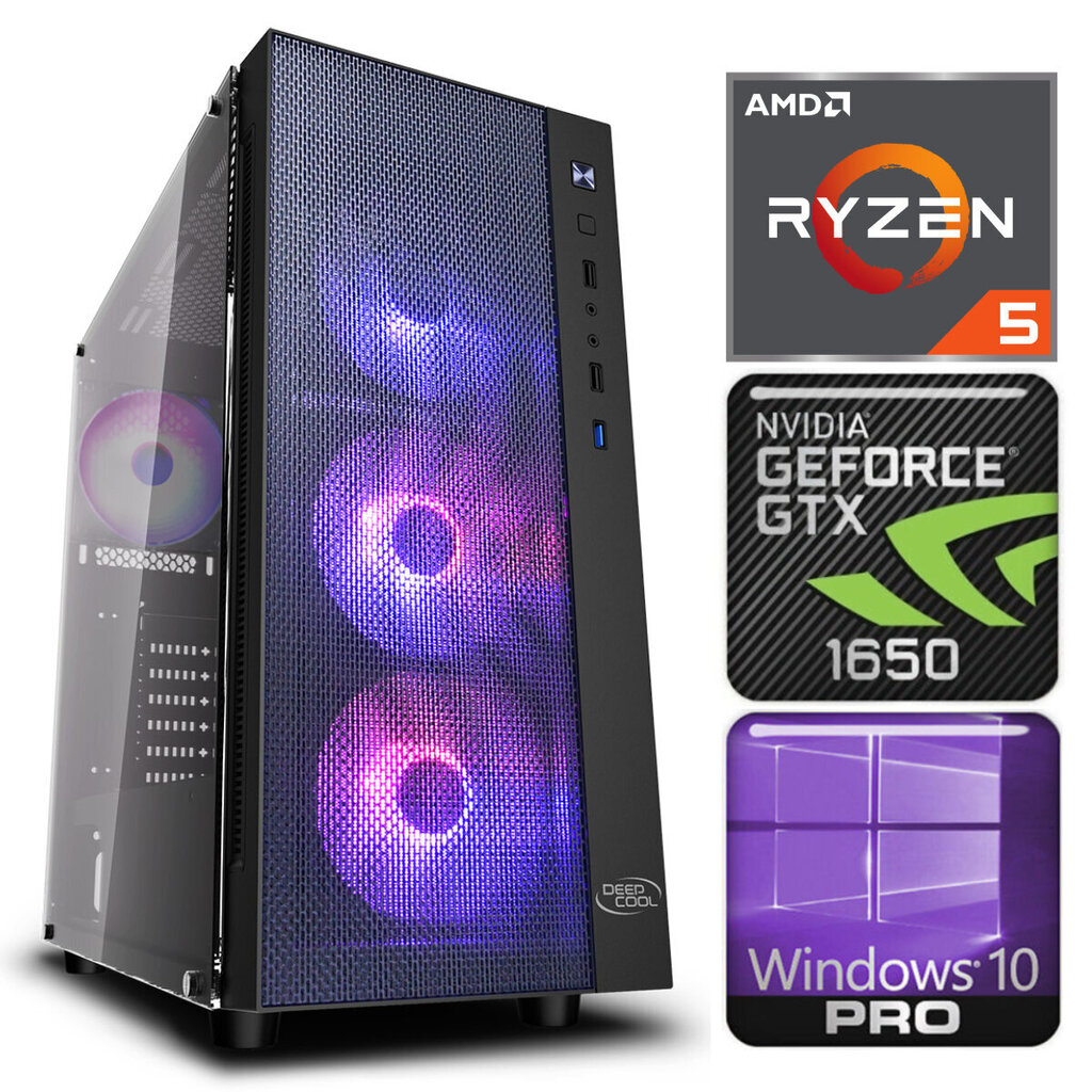 Intop Ryzen 5 3600 16GB 240SSD M.2 Nvme+1TB GTX1650 4GB WIN10Pro hind ja info | Lauaarvutid | kaup24.ee