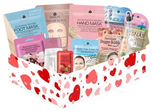 Kosmeetikakomplekt Skinlite Beauty box "With Love", 10 tk. hind ja info | Näomaskid, silmamaskid | kaup24.ee