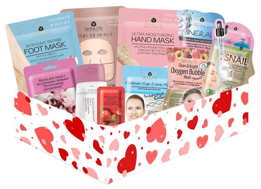 Kosmeetikakomplekt Skinlite Beauty box "With Love", 10 tk. hind | kaup24.ee
