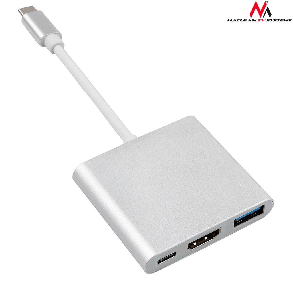 Adapter Maclean MCTV-840, Type-C-HDMI цена и информация | USB jagajad, adapterid | kaup24.ee