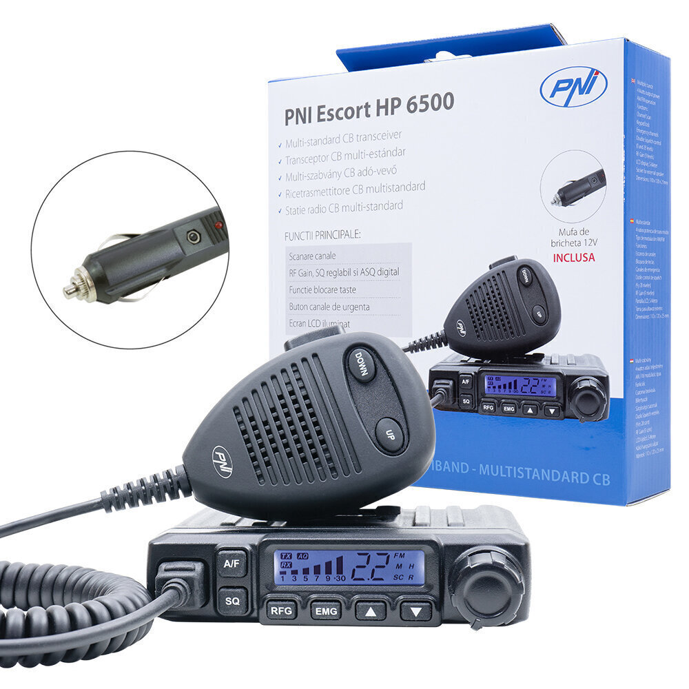 CB raadiojaam PNI Escort HP 6500 , 4W, AM-FM, 12V, ASQ, RF цена и информация | Raadiosaatjad | kaup24.ee