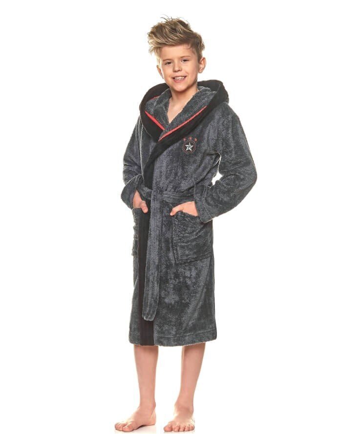 Laste hommikumantel 2040-ST grafit hind ja info | Poiste hommikumantlid ja pidžaamad | kaup24.ee