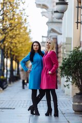 Naiste mantel, säravsinine цена и информация | Женские пальто | kaup24.ee