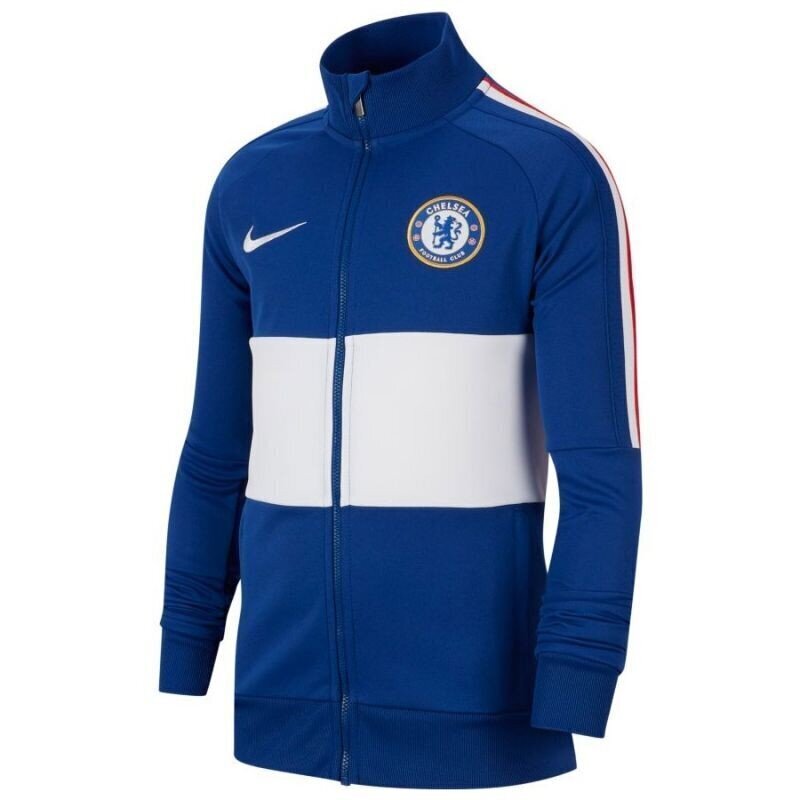 Poiste spordi dressipluus Nike Chelsea FC y nk I96 jkt junior AO6428495, sinine цена и информация | Poiste kampsunid, vestid ja jakid | kaup24.ee