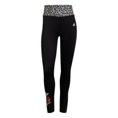 Спортивные легинсы для женщин Adidas Farm Rio Feel Brilliant AeroReady High-Rise Tights W GS6340, черные цена и информация | Спортивная одежда для женщин | kaup24.ee