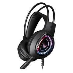 Игровые наушники стерео с микрофоном Varr VH8010L Lite Gaming RGB Headset / 3.5 мм/ USB Audio вход / черный цена и информация | Наушники | kaup24.ee