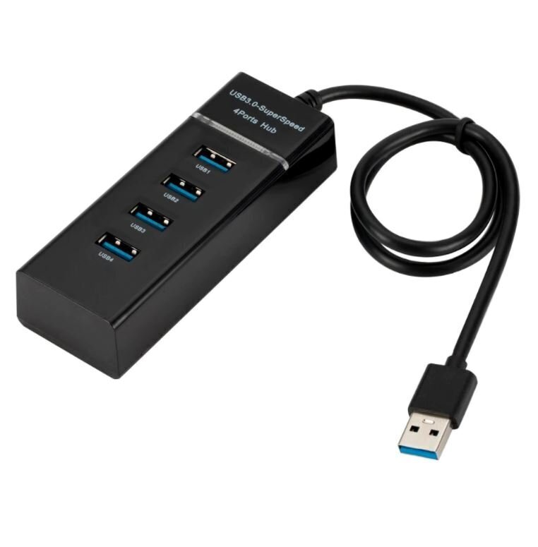 Hallo USB 3.0 HUB 1x4 30cm цена и информация | USB jagajad, adapterid | kaup24.ee