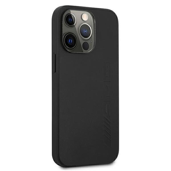 AMG AMHCP13XDOLBK Leather Back Case, telefonile Apple iPhone 13 Pro Max, must цена и информация | Telefoni kaaned, ümbrised | kaup24.ee