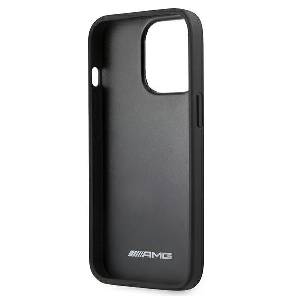 AMG AMHCP13XDOLBK Leather Back Case, telefonile Apple iPhone 13 Pro Max, must цена и информация | Telefoni kaaned, ümbrised | kaup24.ee