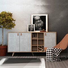 Kummut Kalune Design Prilika, hall/pruun цена и информация | Комоды | kaup24.ee