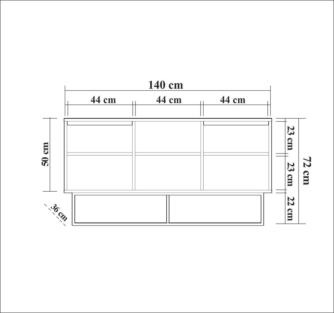 Kummut Kalune Design Zela, pruun цена и информация | Kummutid | kaup24.ee