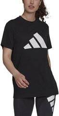 Pluus Adidas W Fi 3B Tee Black H24100/M hind ja info | Naiste T-särgid | kaup24.ee