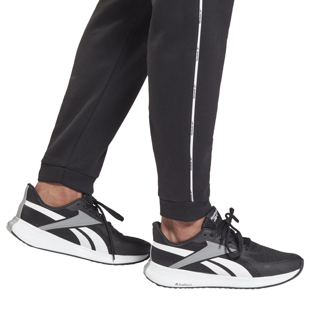 Reebok Spordikostüümid Te Piping Flc Tracksuit Black HC9508/S цена и информация | Meeste spordiriided | kaup24.ee