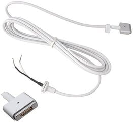 Кабель питания Apple Magsafe 2 DC для Mcbook AIR/PRO, Т-образный, 1,7 м, белый цена и информация | Кабели и провода | kaup24.ee