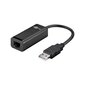 USB -võrguadapter "GOOBAY 38527" USB 2.0 tüüp A - Ethernet RJ45, must цена и информация | USB jagajad, adapterid | kaup24.ee